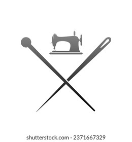 Ilustración del diseño del icono del logotipo del sastre