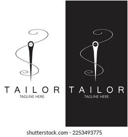 tailor logo icon illustration template combination of buttons for clothes, thread and sewing machine, for clothing product design, convection companies, fashion in vector form