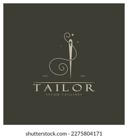 patrón de ilustración de icono del logotipo del sastre combinación de botones para ropa, hilos y máquinas de coser, para diseño de productos de ropa, empresas de convección, moda en forma vectorial