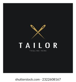 tailor logo icon illustration template combination of buttons for clothes, thread and sewing machine, for clothing product design, convection companies, fashion in vector form