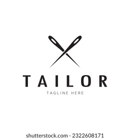 patrón de ilustración de icono del logotipo del sastre combinación de botones para ropa, hilos y máquinas de coser, para diseño de productos de ropa, empresas de convección, moda en forma vectorial