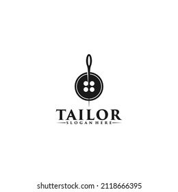 tailor logo template in white background