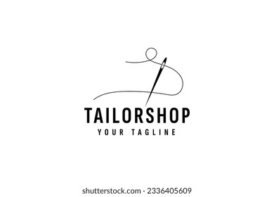 tailor logo vector icon illustration