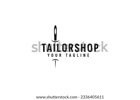 tailor logo vector icon illustration