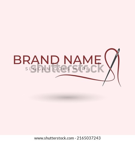 Tailor Logo Vintage. Illustrator Template