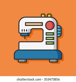 Tailor machine vector icon