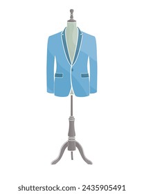 tailor mannequin dressed in a groom suit	
