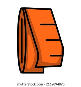 Tailor Measure Tape Icon. Editable Bold Outline With Color Fill Design. Vector Illustration.
