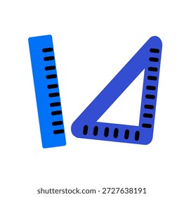 Icono plano de la herramienta de medición a medida. Gráfico de Vector, no Inteligencia Artificial, ilustración de logotipo. Diseño de Vector reemplazable.
