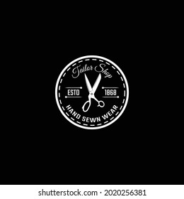 tailor mode logo black and white vector