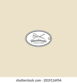 tailor mode logo vintage retro vector