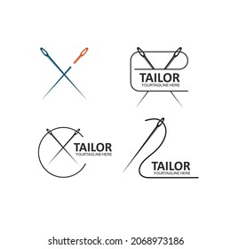 tailor needle icon vector illustration design template web