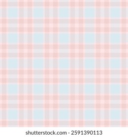 Tailor pattern textile background, damask seamless fabric plaid. Event check texture vector tartan in light and misty rose colors palette.