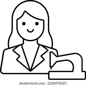 tailor people person user avatar Outline