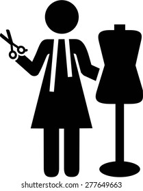 Tailor Pictogram Symbol