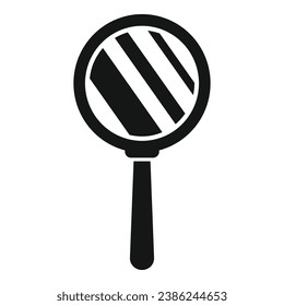Tailor round mirror icon simple vector. Fabric fashion. Color yarn tailor