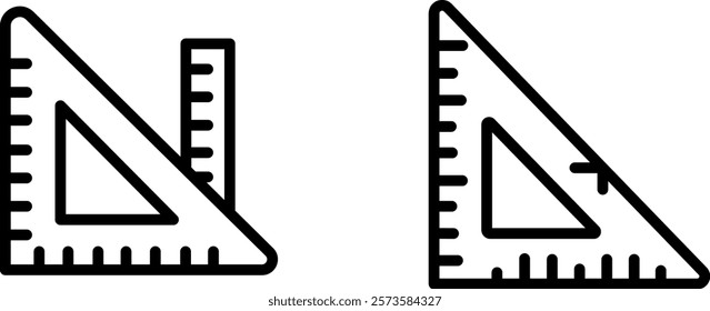 "Tailor Ruler Icon - Representing Precision, Measurement, and Tailoring Tools"