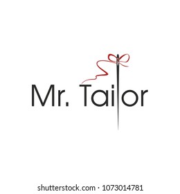 Tailor salon. Template for logo