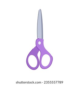 tailor scissor cartoon. snip open, cliptemplate dash, coupon crop tailor scissor sign. isolated symbol vector illustration