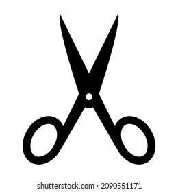 Tailor scissors, for cutting fabric cutting stock illustration