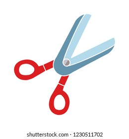 tailor scissors illustration - cut icon. hairdresser illustration symbol