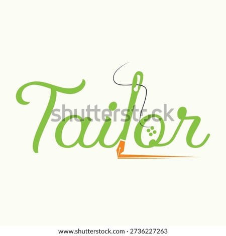 Tailor Script Logo – Fashion Designer and Boutique Wordmark