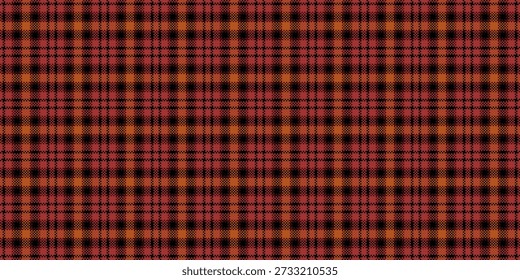 Sastra tela sin costuras a cuadros, variación de fondo de patrón de textura. Elegante Vector de cuadros de tartán textil en colores rojo y negro.