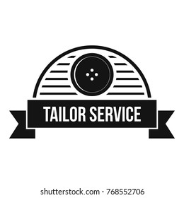 Tailor service logo. Simple illustration of tailor service vector logo for web