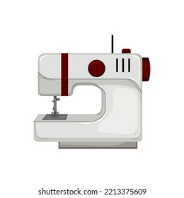 tailor sew machine cartoon. tailor sew machine sign. isolated symbol vector illustration
