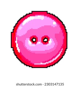 tailor sewing button game pixel art retro vector. bit tailor sewing button. old vintage illustration