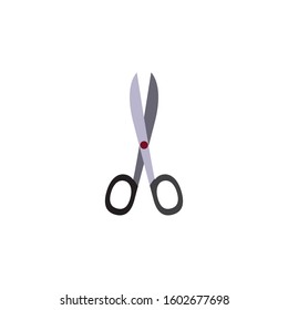 Tailor shear flat icon on white transparent background. You can be used tailor shear icon for several purposes.