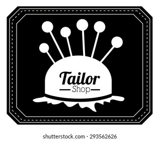 Tailor shop digital design, vector illustration eps 10