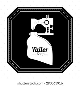 Tailor shop digital design, vector illustration eps 10