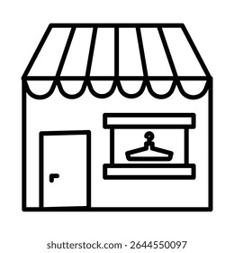 Tailor shop icon outline set sign
