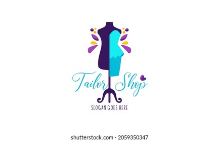 Emblema de diseño del logotipo de la tienda de venta al por menor
