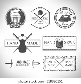 tailor shop, sewing kit, labels