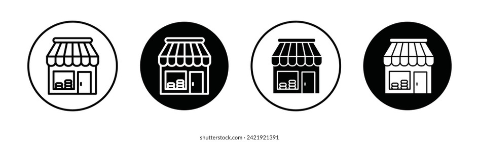 Ilustración del icono de la línea del vector del taller trasero.