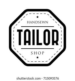 Tailor shop vintage stamp logo