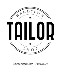 Tailor Shop Vintage Stamp Logo
