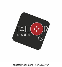 Tailor studio. Template for logo