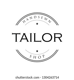 Tailor vintage sign logo vector
