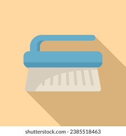 Tailor work brush icon flat vector. Machine equipment. Craft work sew