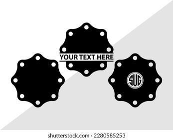 Tailoring Elements Monogram Vector Illustration Silhouette
