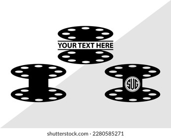 Tailoring Elements Monogram Vector Illustration Silhouette