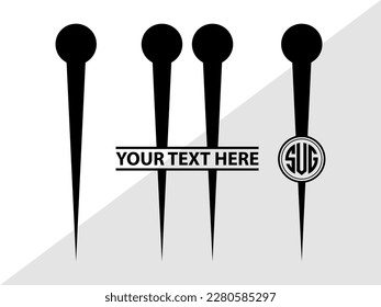 Tailoring Elements Monogram Vector Illustration Silhouette