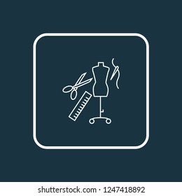 Tailoring icon line symbol. Premium quality isolated atelier element in trendy style.