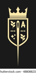 tailoring vector coat arms crest logo design element shield badge form