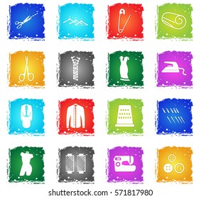 tailoring vector web icons in grunge style for user interface design