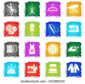 tailoring web icons in grunge style for user interface design