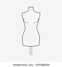 Tailors dummy icon line element. Vector illustration of tailors dummy icon line isolated on clean background for your web mobile app logo design.